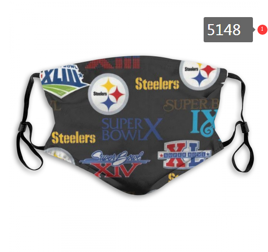 2020 NFL Pittsburgh Steelers #2 Dust mask with filter
